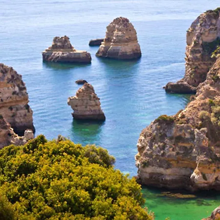House With 2 Bedrooms In Carvoeiro With Wonderful Sea View Shared Pool Furnished Garden 卡武埃鲁