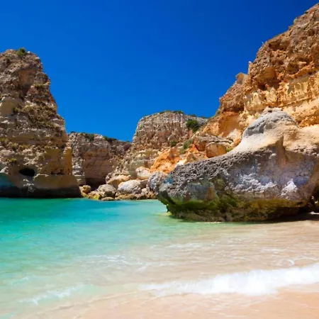 House With 2 Bedrooms In Carvoeiro With Wonderful Sea View Shared Pool Furnished Garden *